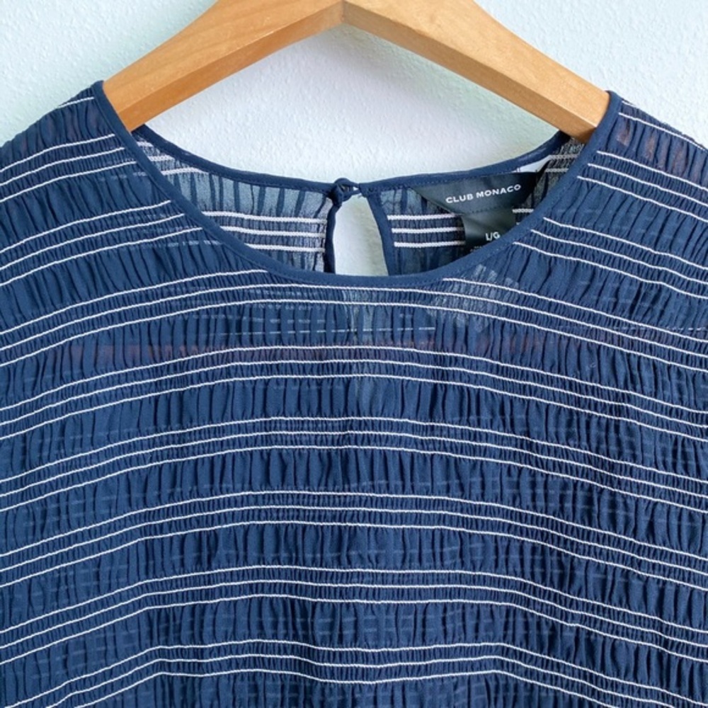 CLUB MONACO Aquamarine Luceenie top - Picture 4 of 7